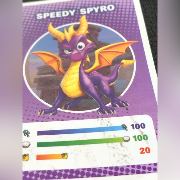Spyro Crash Team Rumble Trading Card Speedy Spyro GUC! - Picture 2 of 4